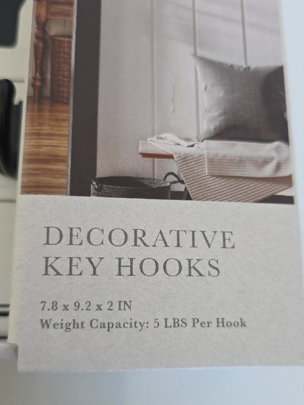 Belle Maison White Wall-Mount Key Hooks - Picture 3 of 5